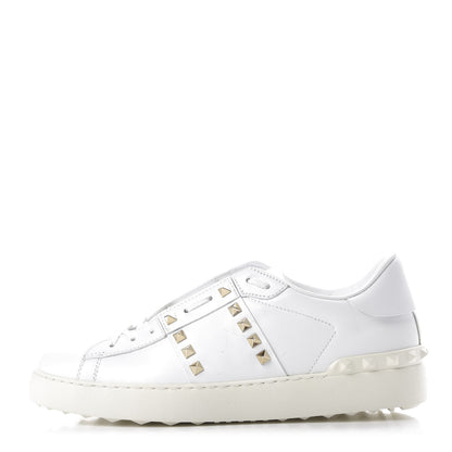 Valentino Garavani Calfskin Womens Rockstud Untitled Open Sneakers 41.5 White 1 of 13