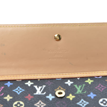 Louis Vuitton Monogram Multicolor Porte Tresor International Wallet Black 7 of 9