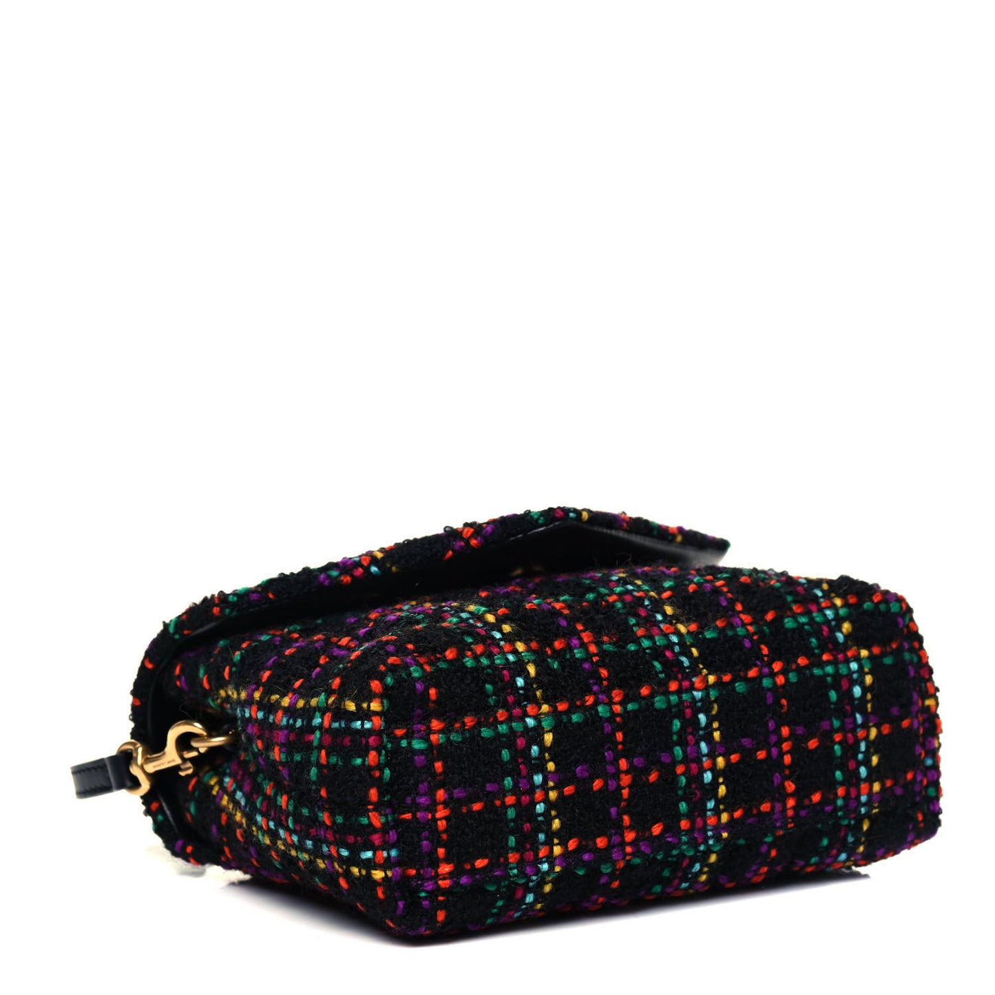 Tweed Toy Loulou Shoulder Bag Black