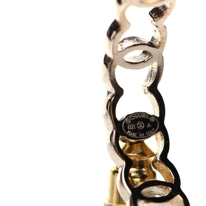 Chanel Metal CC Hoop Earrings Gold 5 of 5