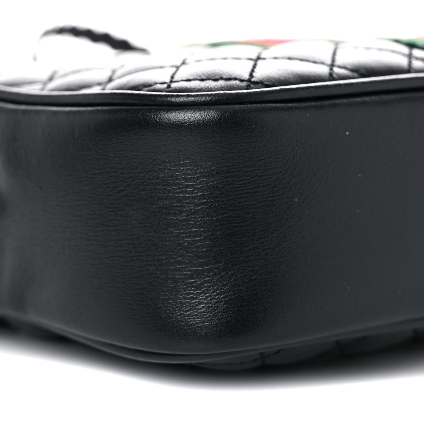 Calfskin Trapuntata Web Mini GG Shoulder Bag Black