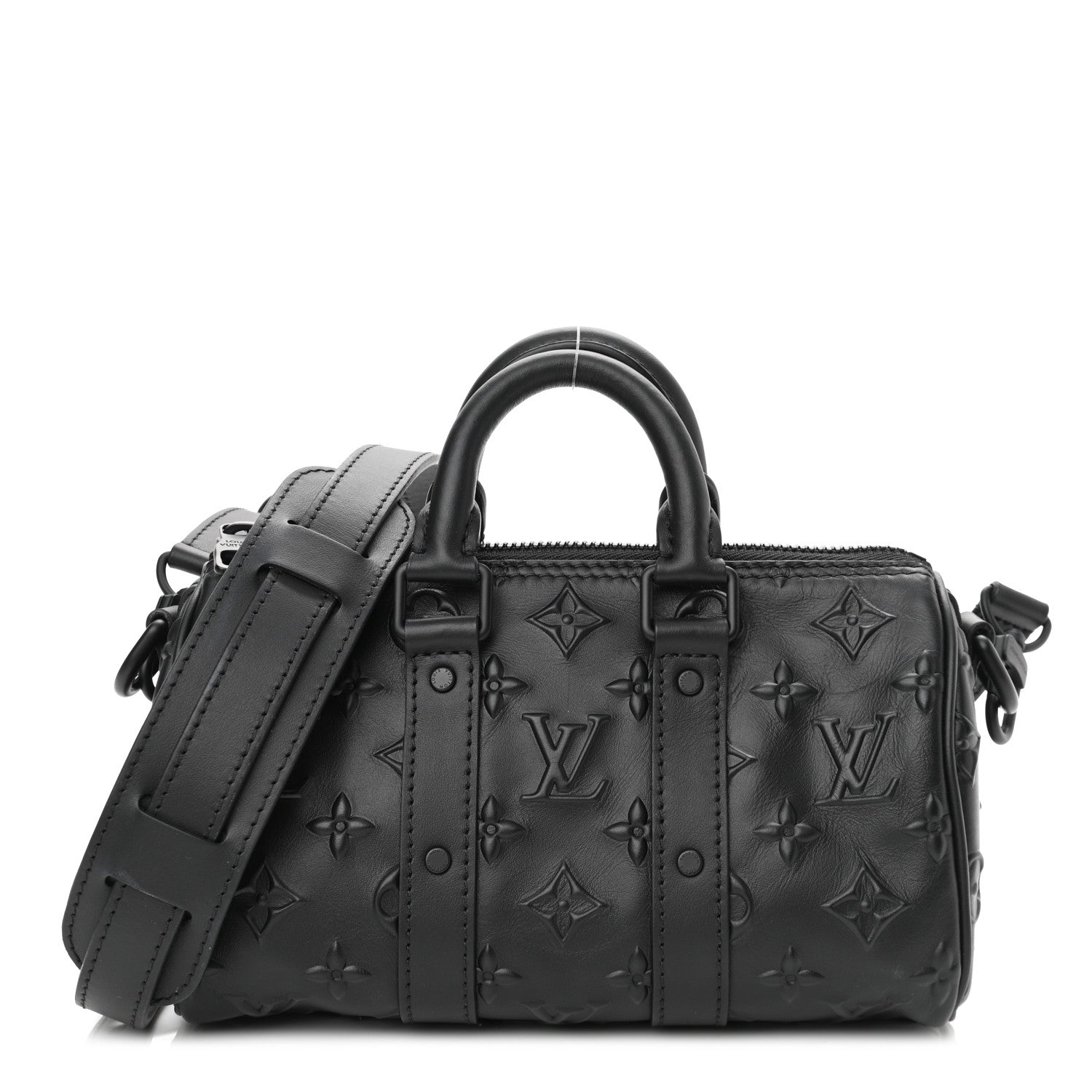 Louis Vuitton Monogram Seal Keepall XS Black 1 of 10