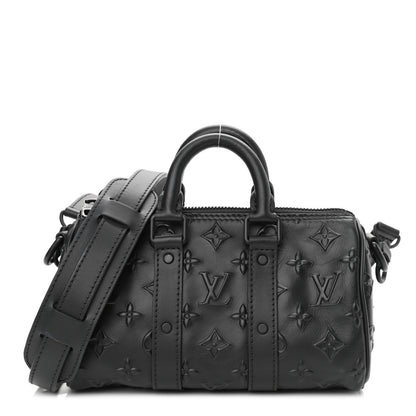 Louis Vuitton Monogram Seal Keepall XS Black 1 of 10