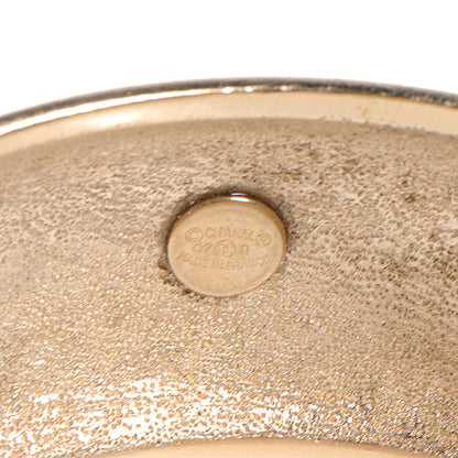 Chanel Wide Metal L'Elegance French Quote Bangle Gold 5 of 5