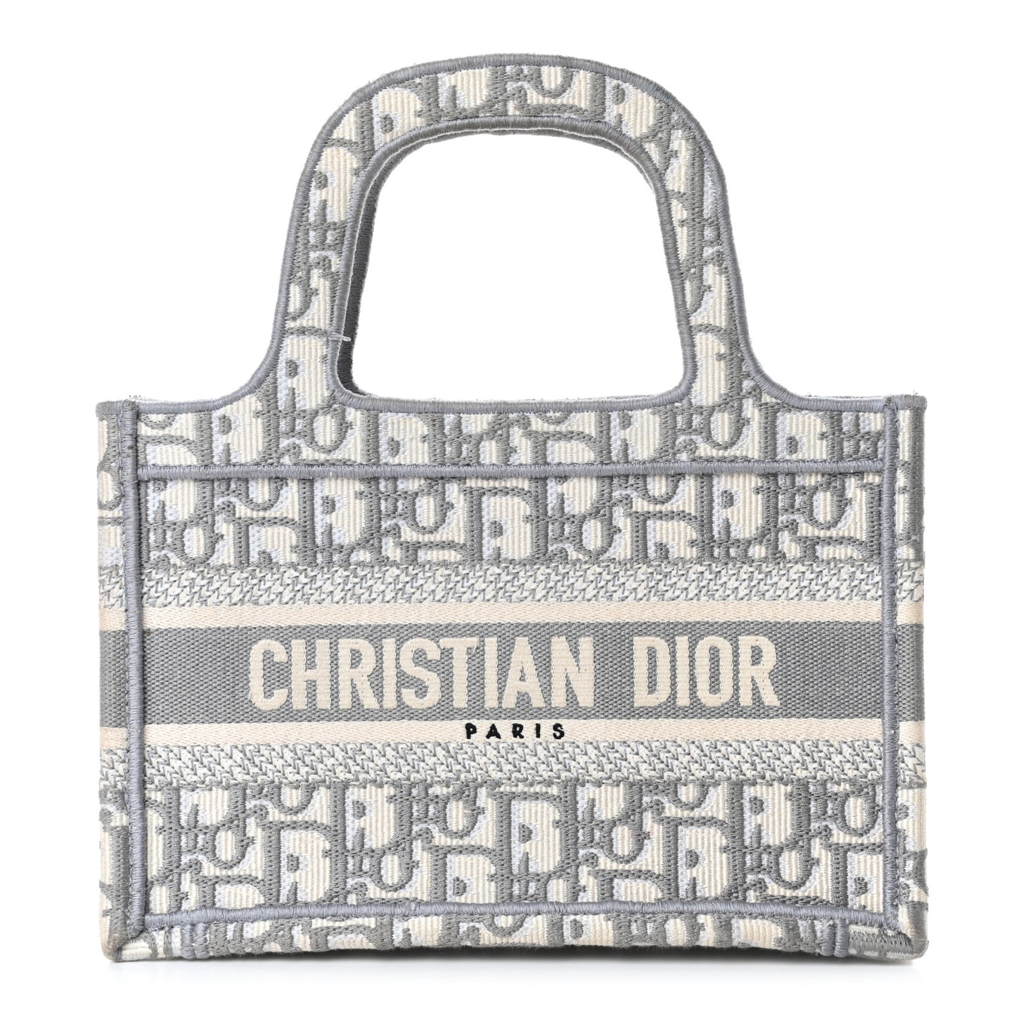 Oblique Mini Book Tote Grey Multicolor