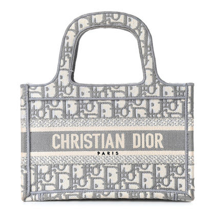 Christian Dior Oblique Mini Book Tote Grey Multicolor 1 of 5