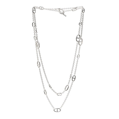 Hermes Sterling Silver Farandole Necklace 160 3 of 5