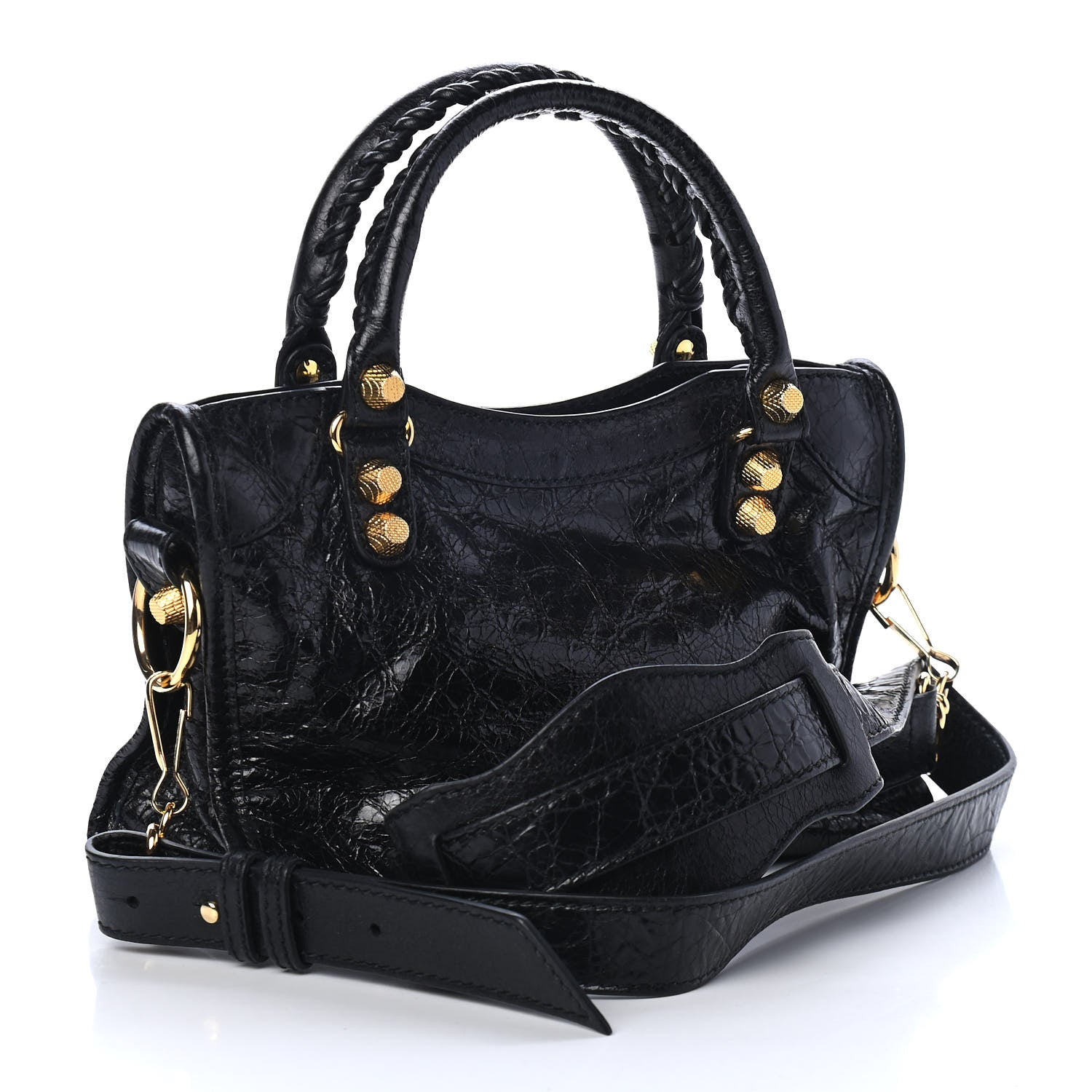 Balenciaga Agneau Giant 12 Gold Hardware Mini City Black 2 of 4