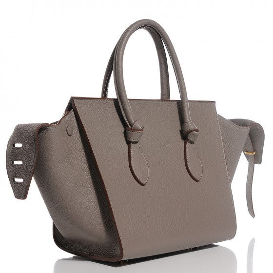 Celine Crisped Calfskin Mini Tie Tote Medium Grey 3 of 16