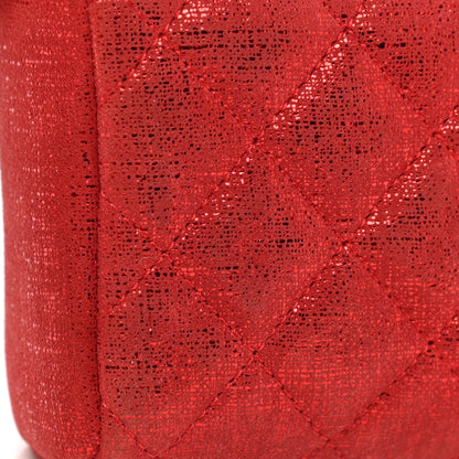 Chanel Glitter Calfskin Mini Phone Holder Clutch Red 9 of 10
