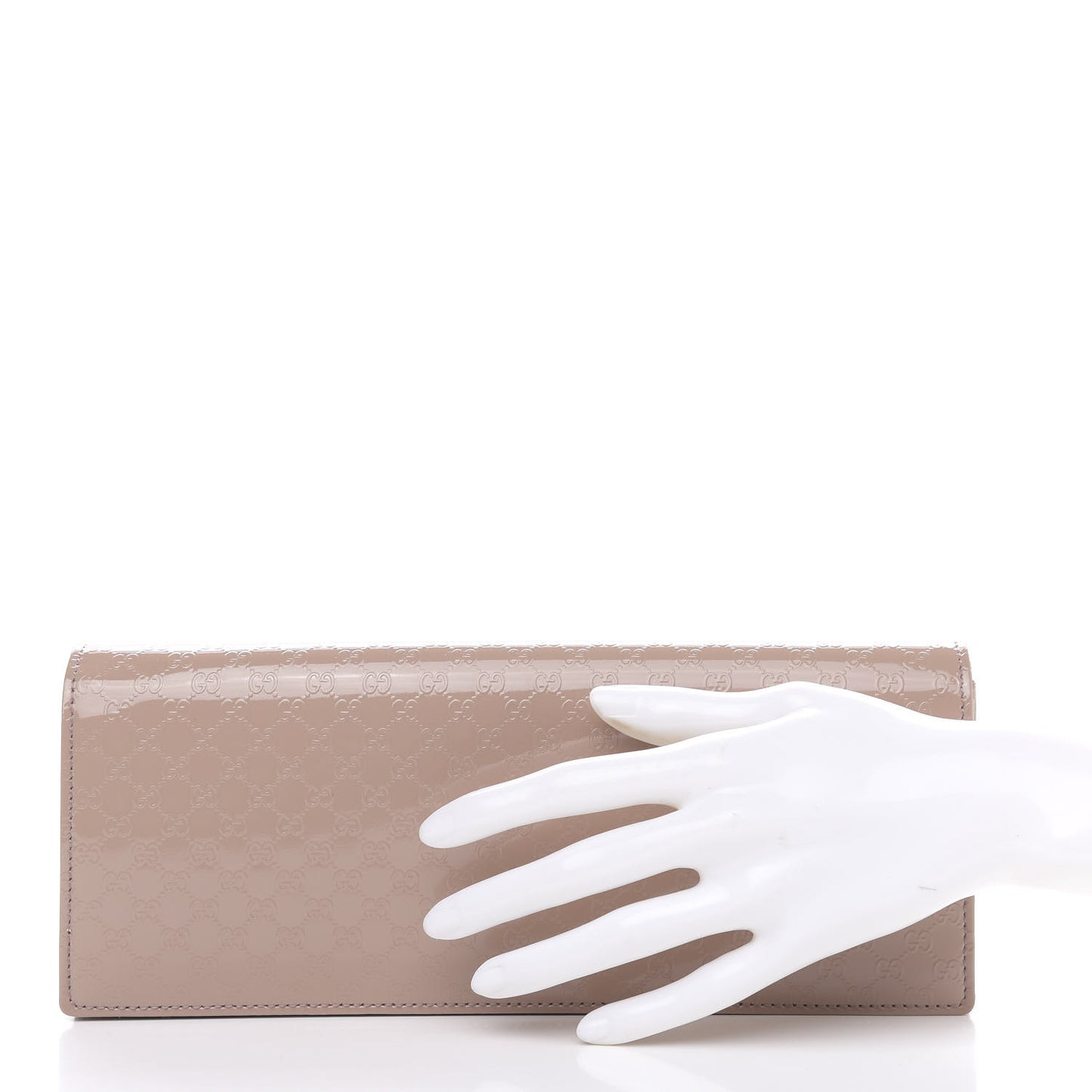 Patent Microguccissima Small Broadway Clutch Dark Cipria