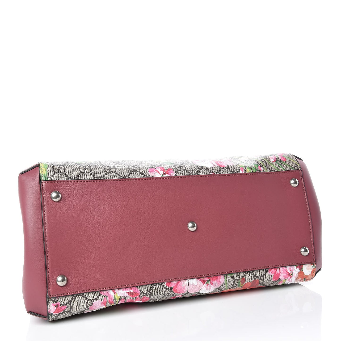 Soft GG Supreme Monogram Blooms Top Handle Bag Beige Multicolor Dry Rose