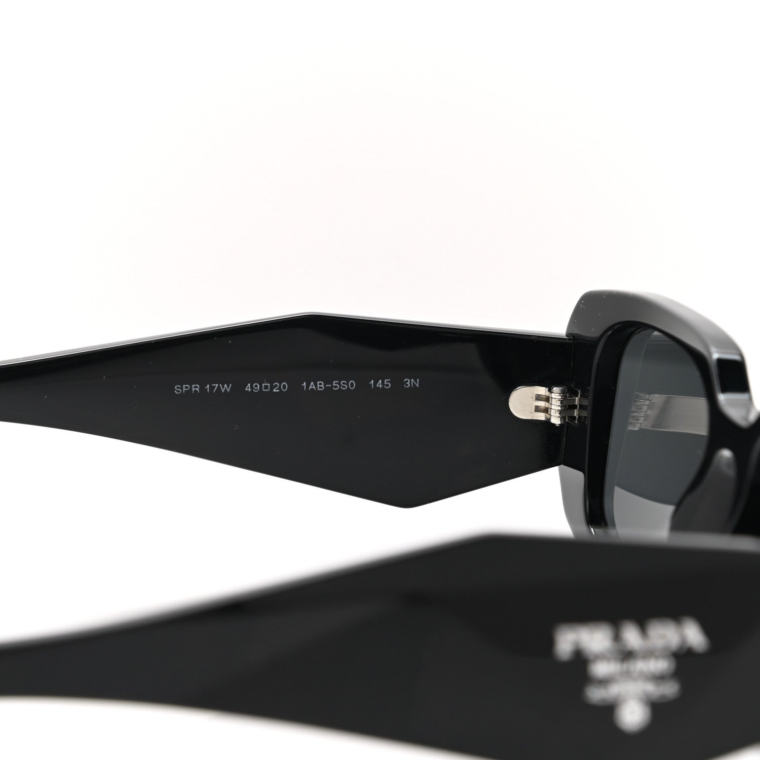Prada Acetate Symbole Sunglasses SPR 17W Black 6 of 8
