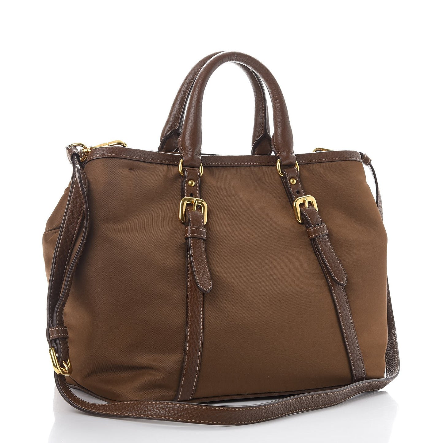 Nylon Tessuto Vitello Daino Tote Corinto