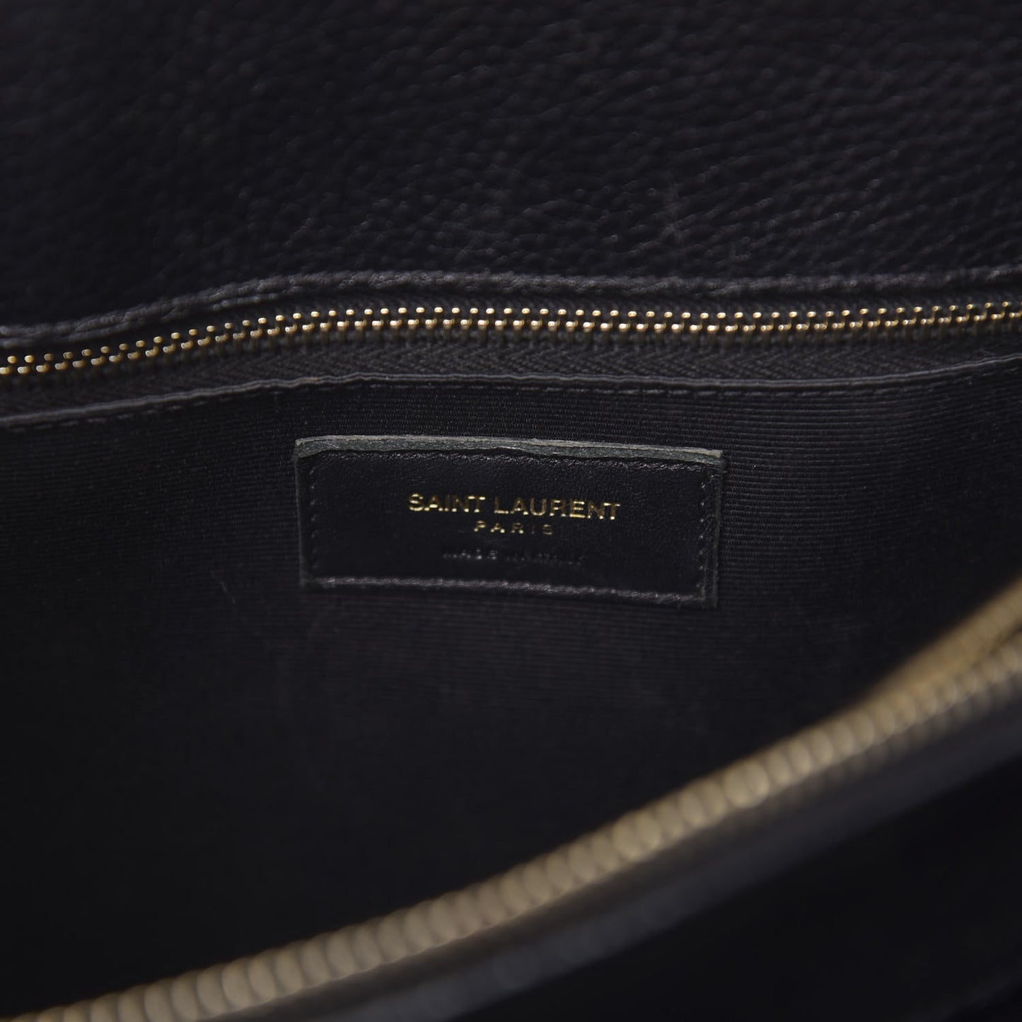 Grained Calfskin Small Sac De Jour Black