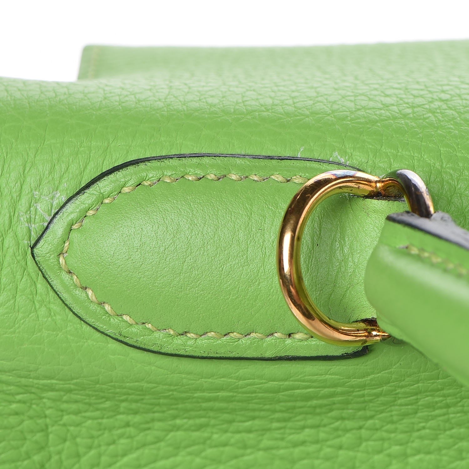 Hermes Taurillon Clemence Kelly Retourne 32 Vert Cru 11 of 41