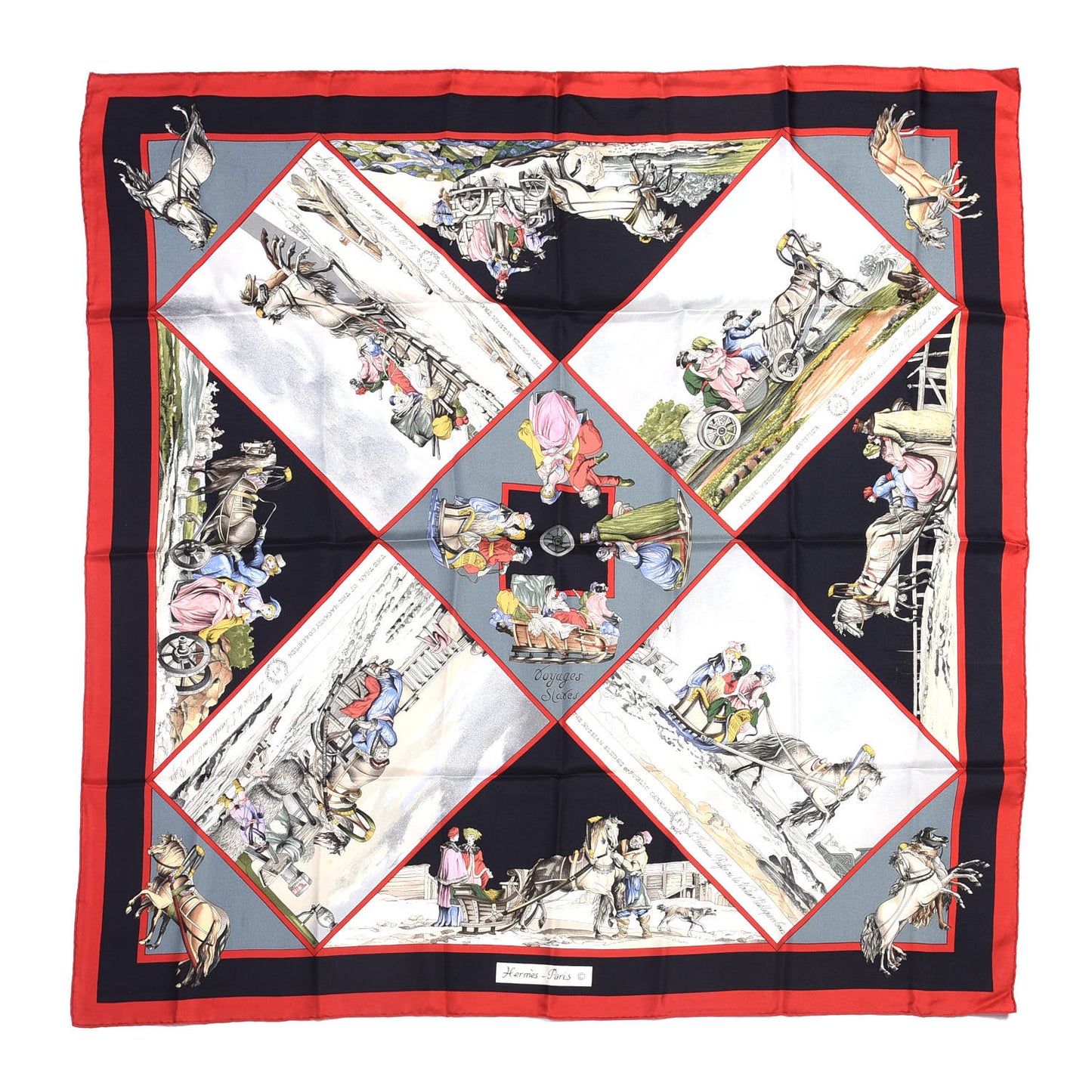 Silk Voyages Slaves Scarf 90