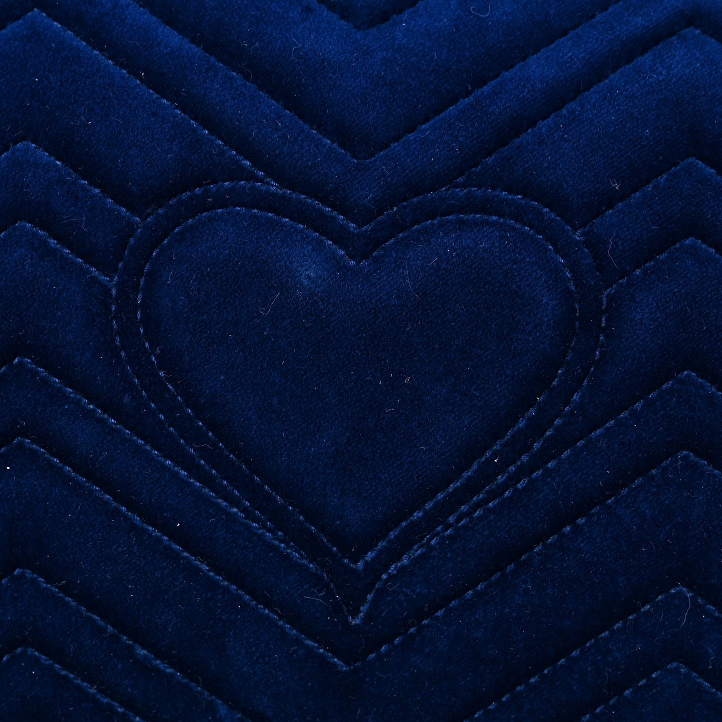 Velvet Matelasse Medium GG Marmont Shoulder Bag Cobalt Blue
