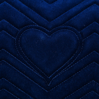 Gucci Velvet Matelasse Medium GG Marmont Shoulder Bag Cobalt Blue 21 of 26