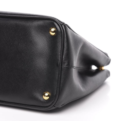 Prada Saffiano Medium Galleria Double Zip Tote Black 10 of 12
