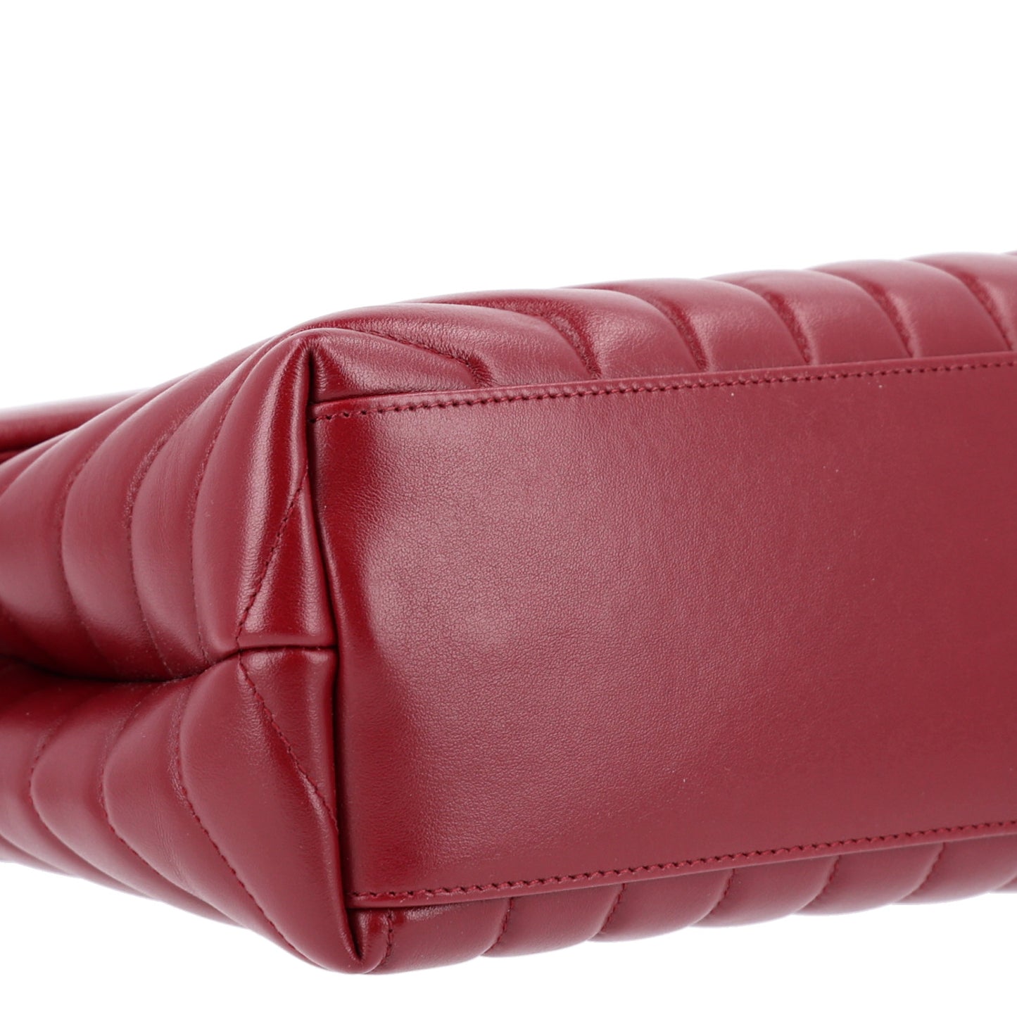Calfskin Y Quilted Monogram Medium Loulou Chain Satchel Palissandre