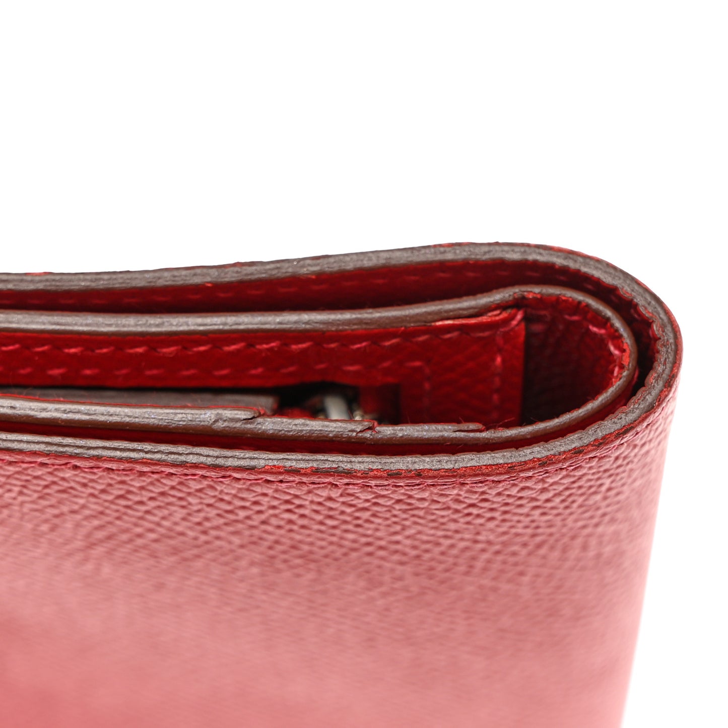 Epsom Bearn Compact Wallet Rouge Casaque