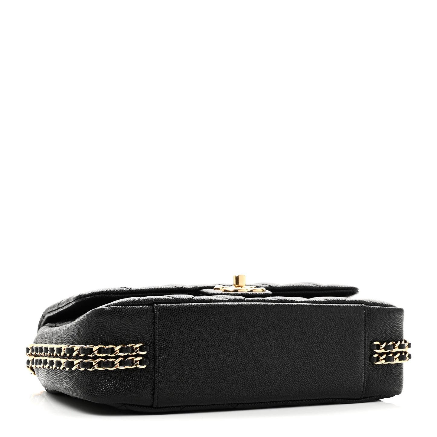 Caviar Quilted Small CC You Flap Black