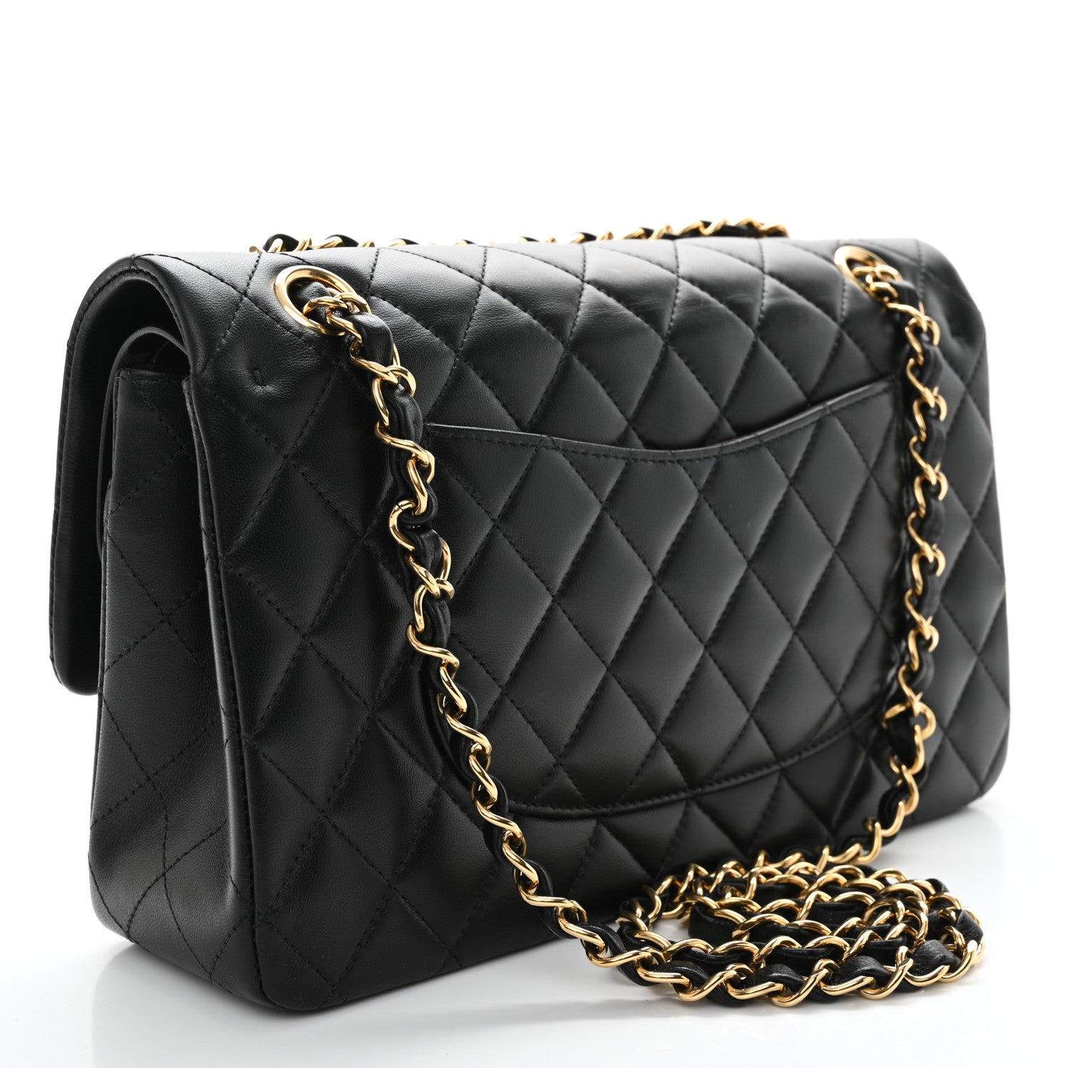 Chanel Lambskin Quilted Medium Double Flap Black 3 of 11