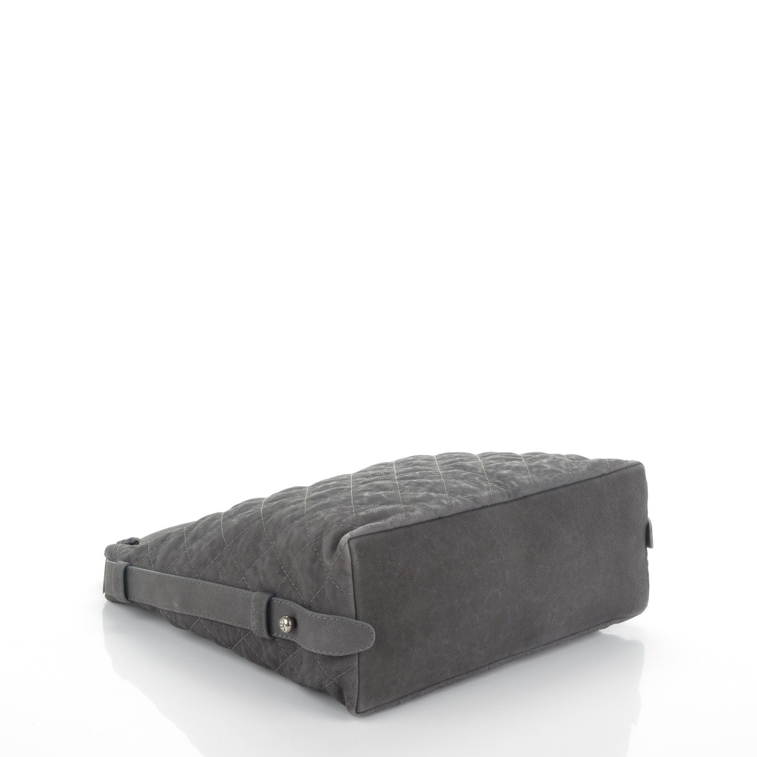 Chanel Iridescent Caviar Quilted Boy Handle Hobo Dark Grey 4 of 7