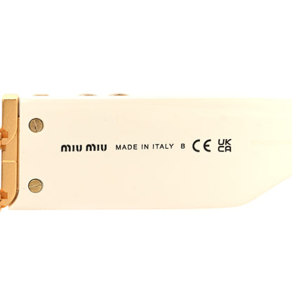Miu Miu Acetate Rectangle Sunglasses SMU09W White 6 of 7
