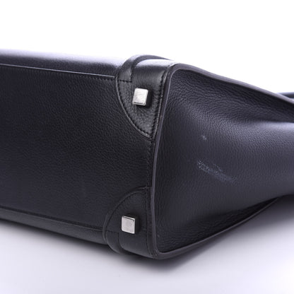 Celine Drummed Calfskin Micro Luggage Black 7 of 11
