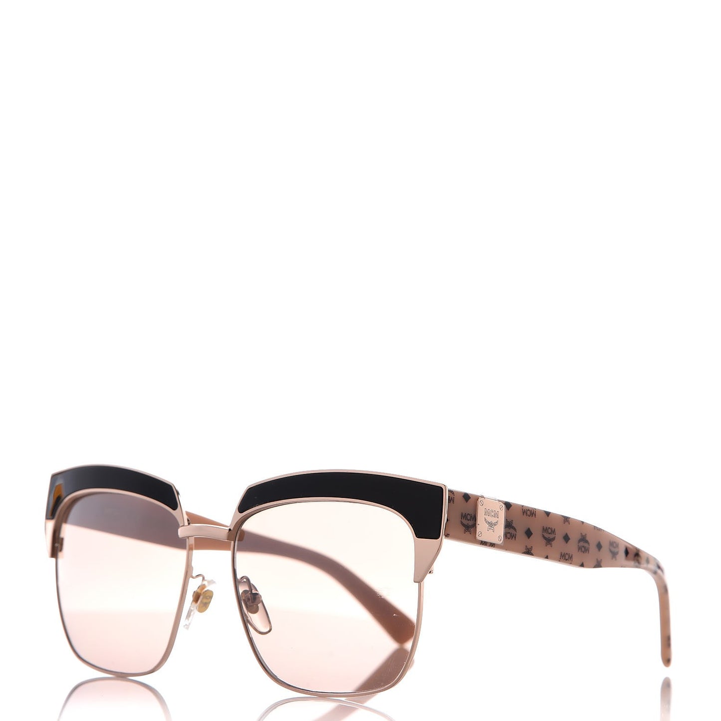 Visetos 56mm Retro Sunglasses MCM102S Rose Gold Nude
