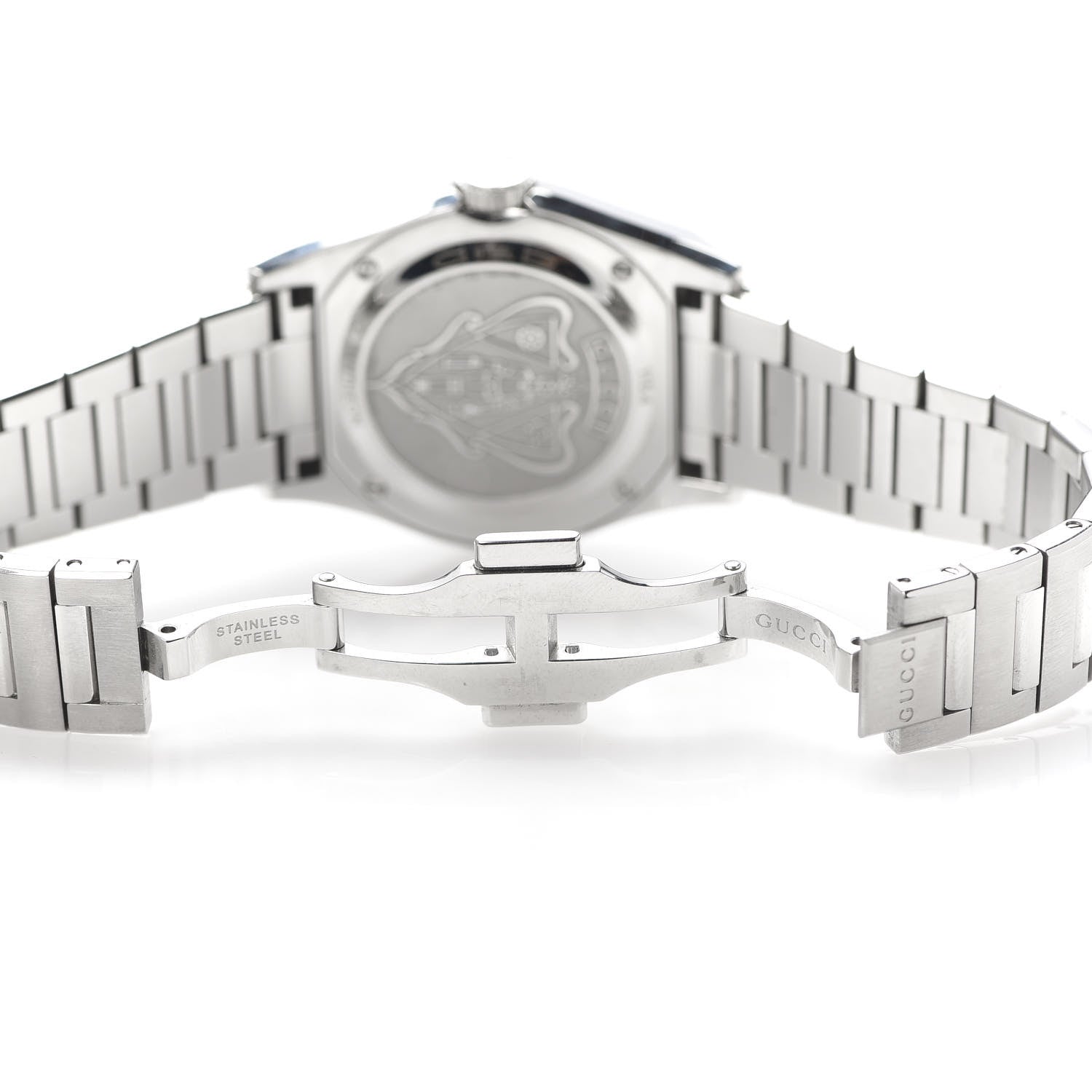 Gucci Stainless Steel Black Mother of Pearl 36mm Pantheon Quartz Watch 6 of 7
