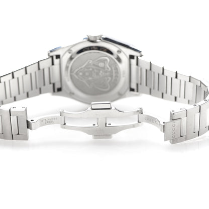 Gucci Stainless Steel Black Mother of Pearl 36mm Pantheon Quartz Watch 6 of 7