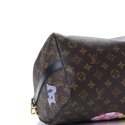 Louis Vuitton Monogram My World Tour Speedy Bandouliere 30 Black 7 of 8