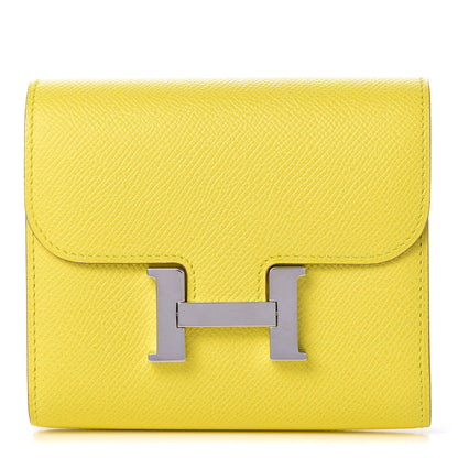 Hermes Epsom Constance Short Wallet Soufre 1 of 9