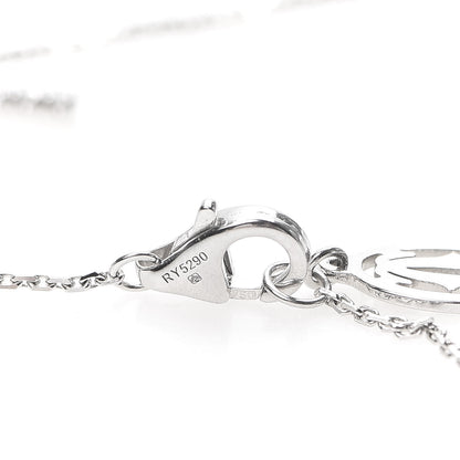 Cartier 18K White Gold Diamond Symbols Cross Pendant Necklace 5 of 6