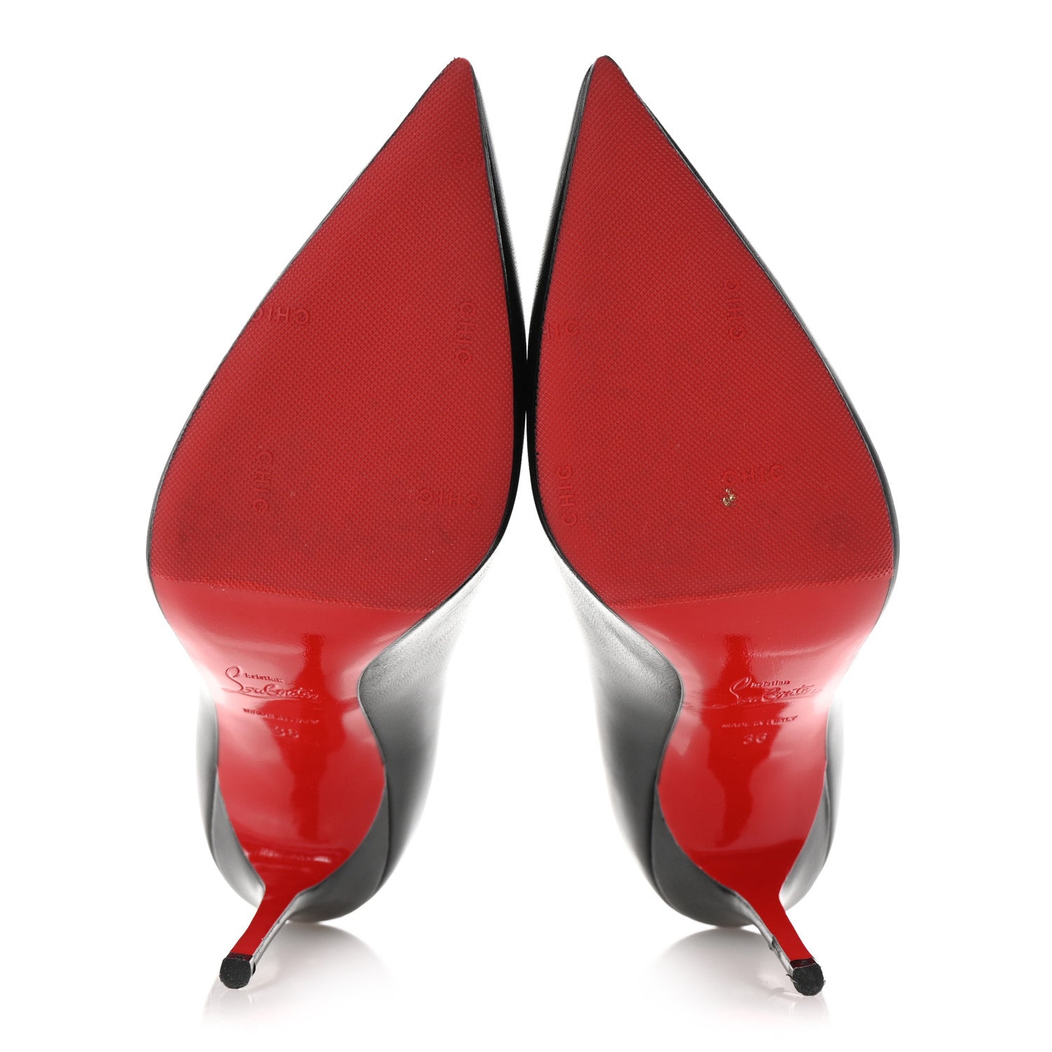 Christian Louboutin Kid Decollete 554 100 Pumps 36 Black 6 of 9