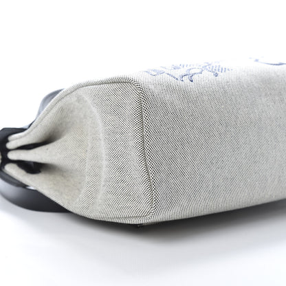 Hermes Vache Hunter Toile Pegase Pop Herbag Zip Retourne 31 PM Bleu Indigo 10 of 14