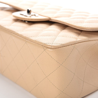 Chanel Caviar Quilted Jumbo Double Flap Beige Clair 11 of 13