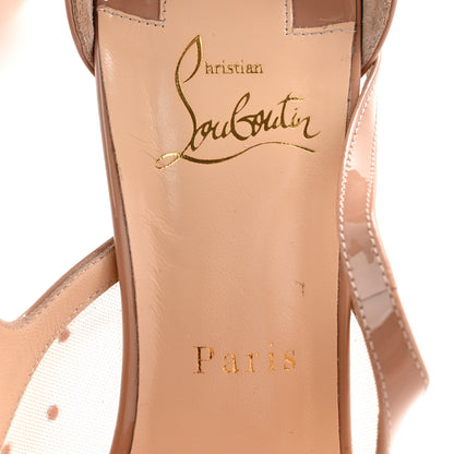Christian Louboutin Dentelle Jacquard Strass Twistissima 100 Pumps 39.5 Light Silk 7 of 8
