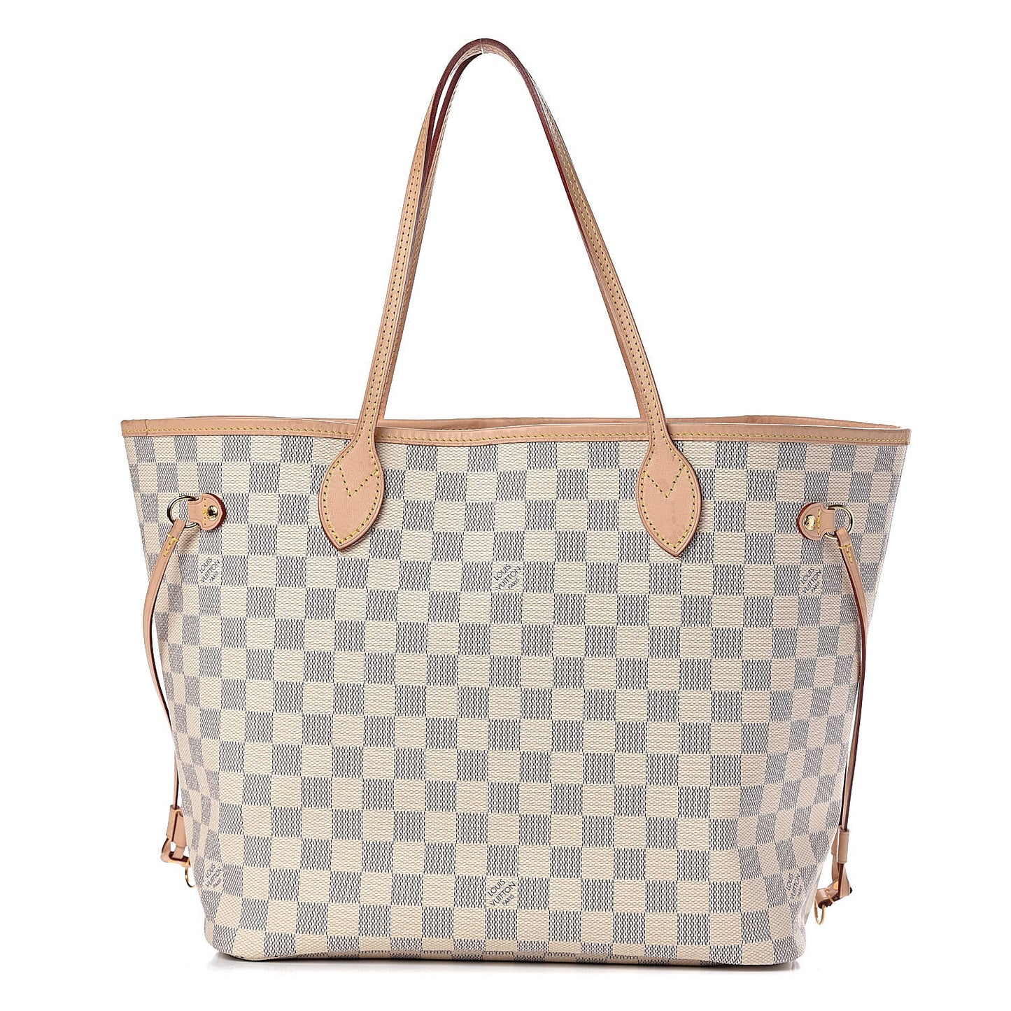 Damier Azur Neo Neverfull MM Rose Ballerine