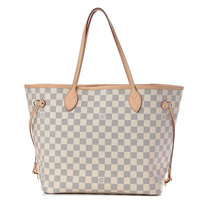 Louis Vuitton Damier Azur Neo Neverfull MM Rose Ballerine 1 of 18