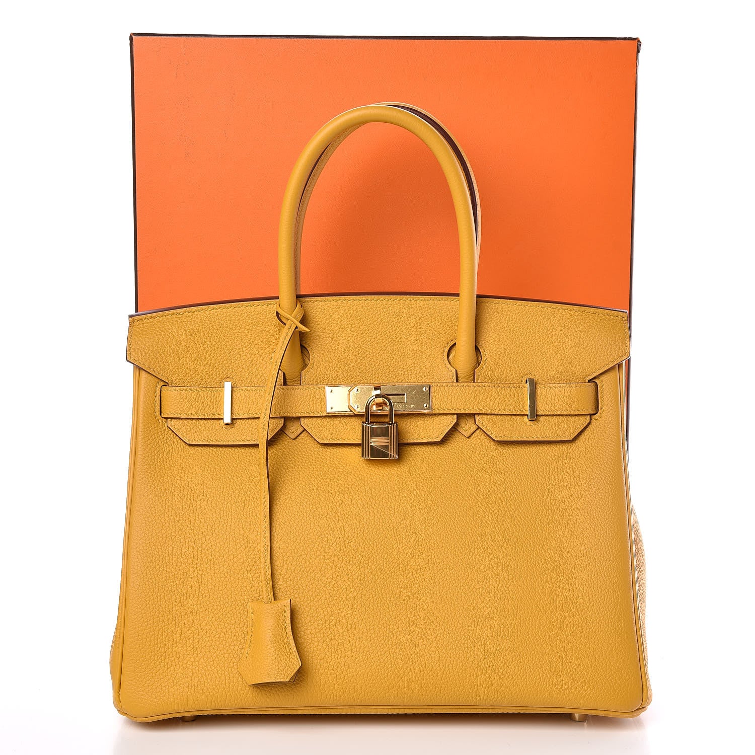 Hermes Togo Birkin 30 Jaune Ambre 35 of 35
