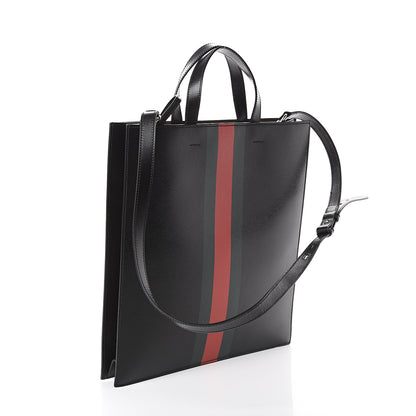 Gucci Calfskin Kingsnake Print Vertical Tote Black 2 of 8