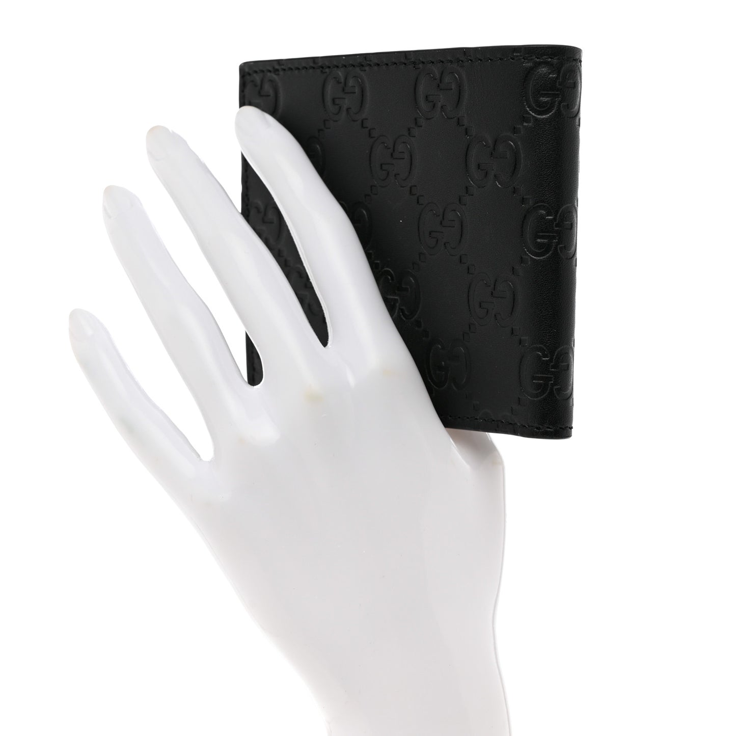 Guccissima Signature Dorian Bi-Fold Wallet Black