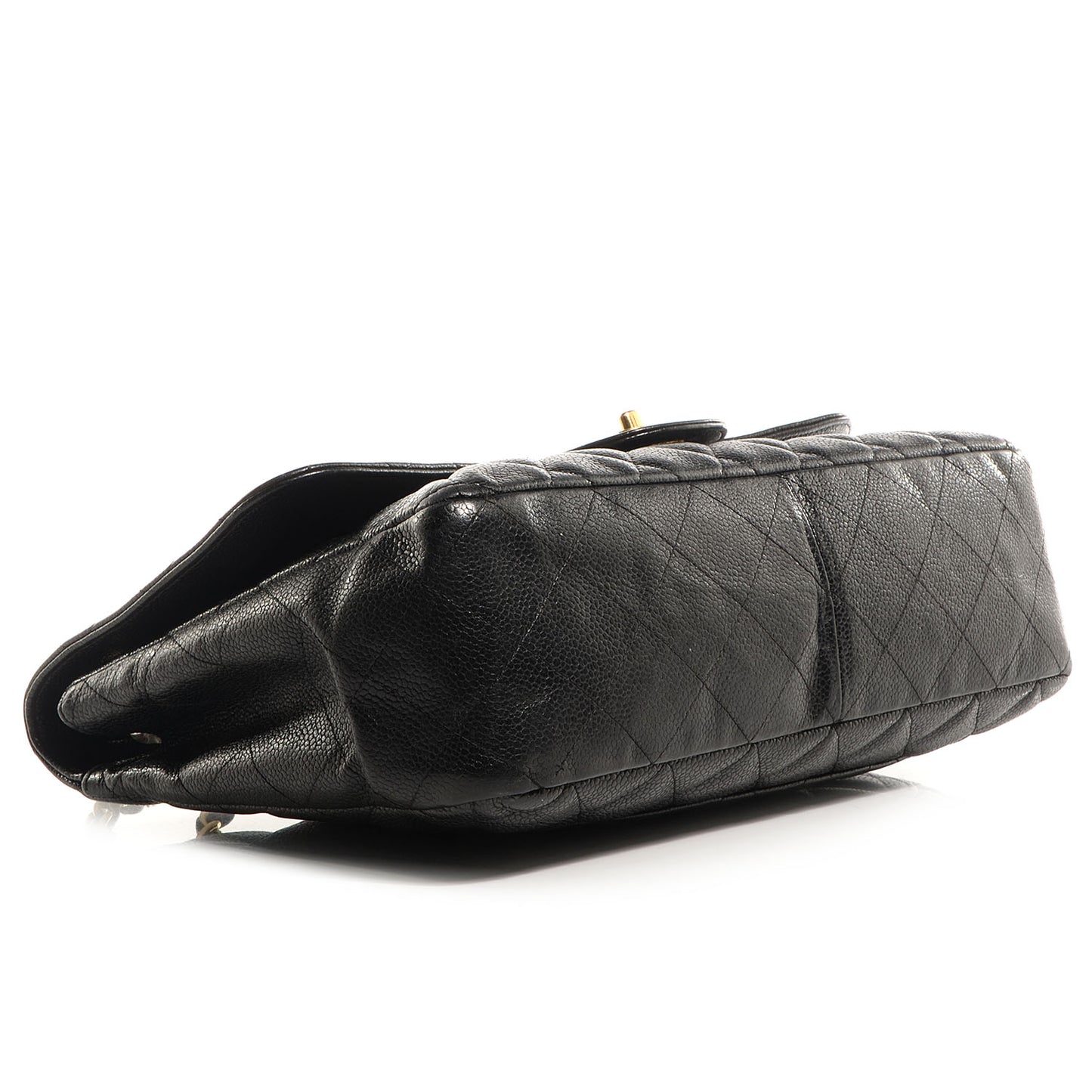 Caviar Jumbo Single Flap Black