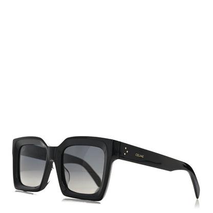 Celine Acetate Square Polarized Sunglasses CL40130F Black 1 of 6