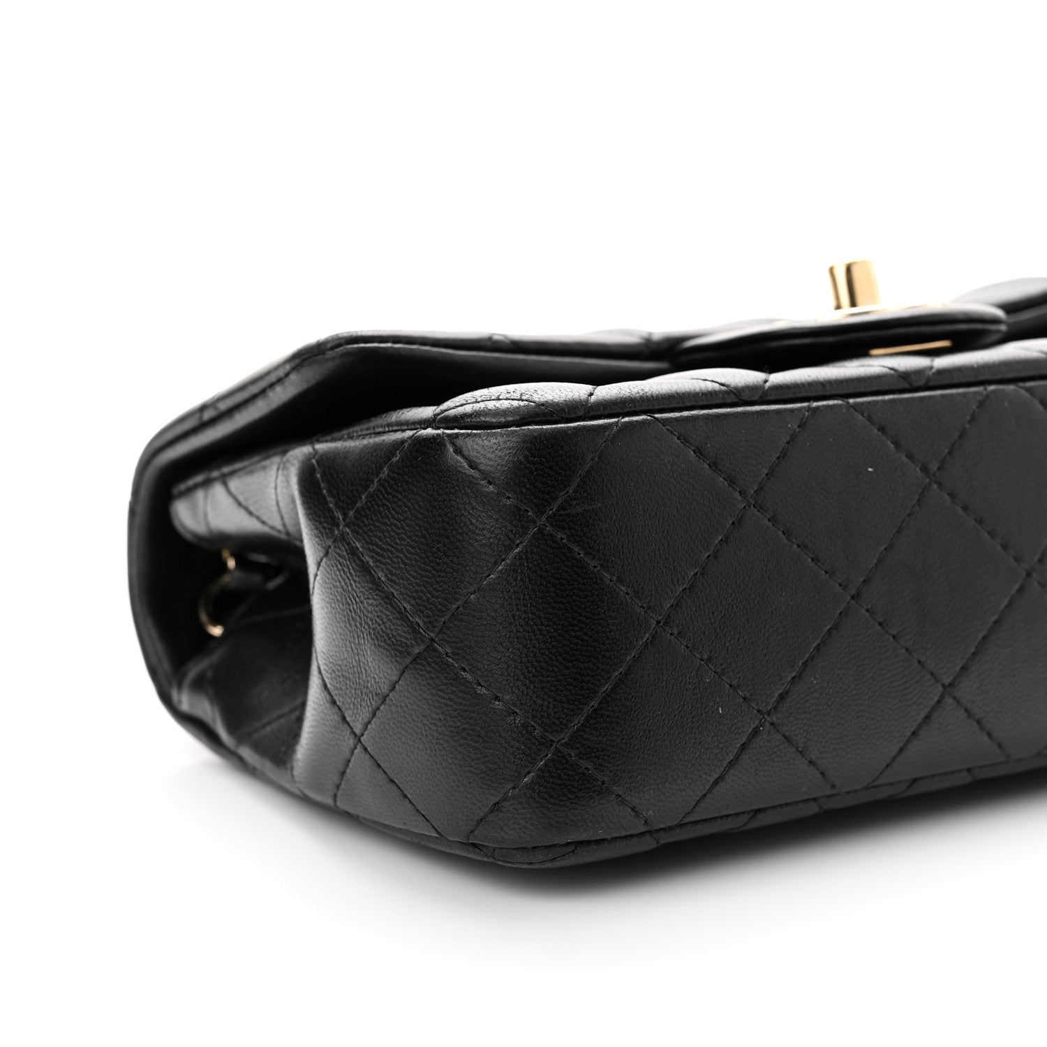 Chanel Lambskin Quilted Mini Rectangular Flap Black 8 of 10
