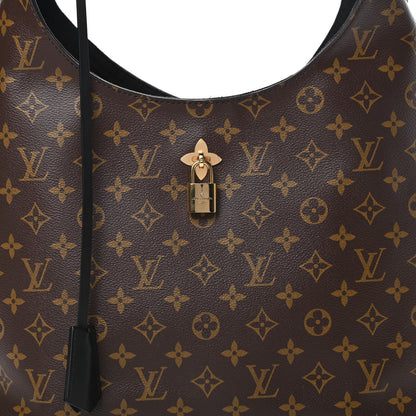 Louis Vuitton Monogram Flower Hobo Black 9 of 14